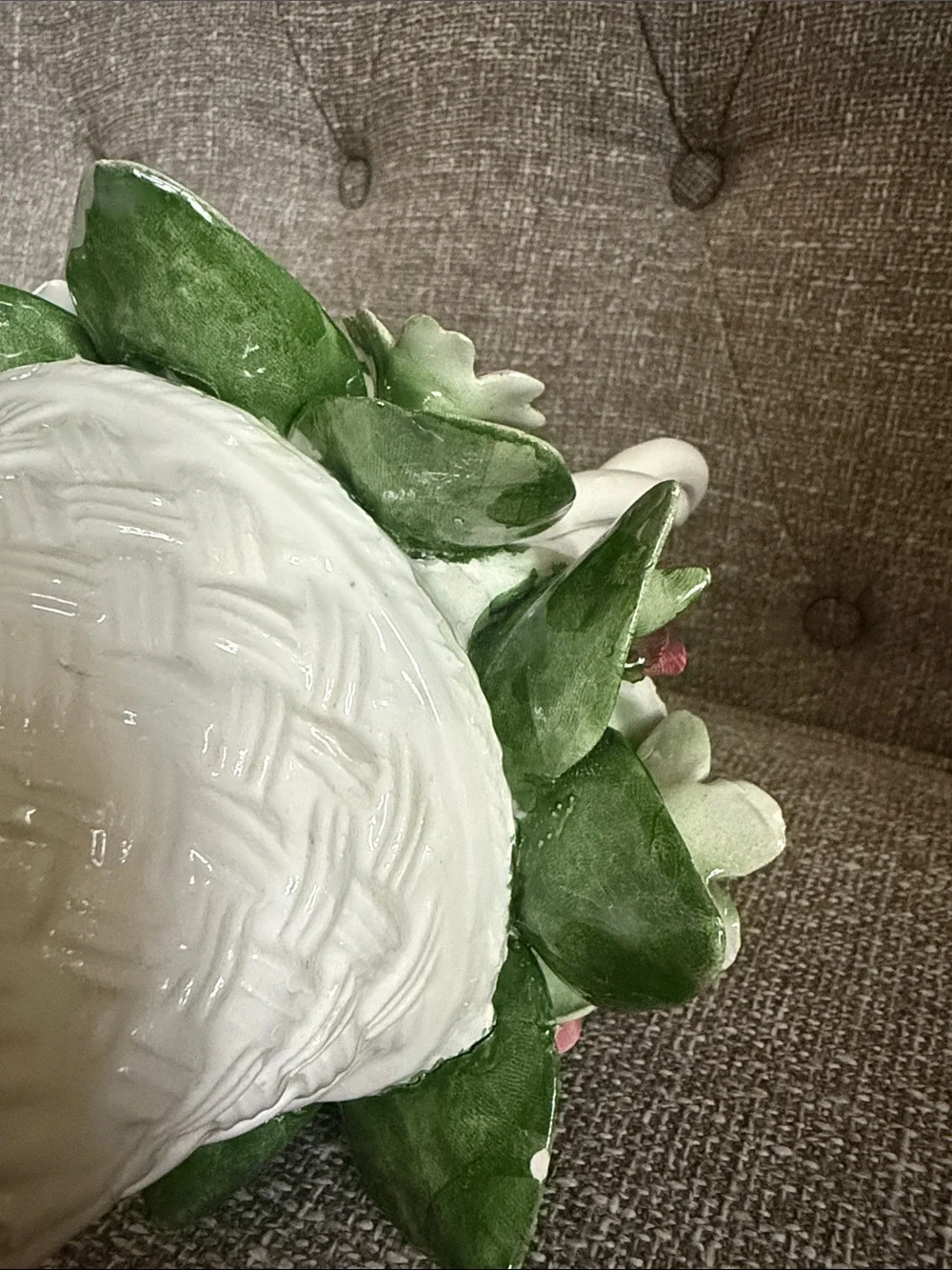 Vintage Italian Porcelain Floral Centerpiece Handcrafted & Authentic Capodimonte